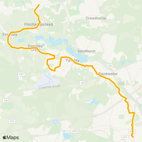 Stagecoach South  map