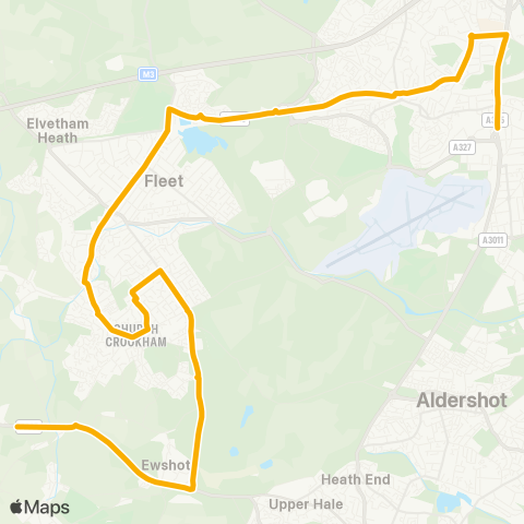 Stagecoach South  map