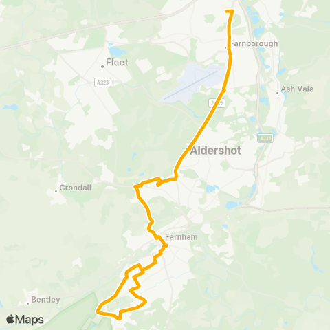 Stagecoach South  map