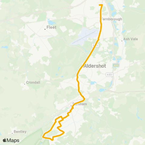 Stagecoach South  map