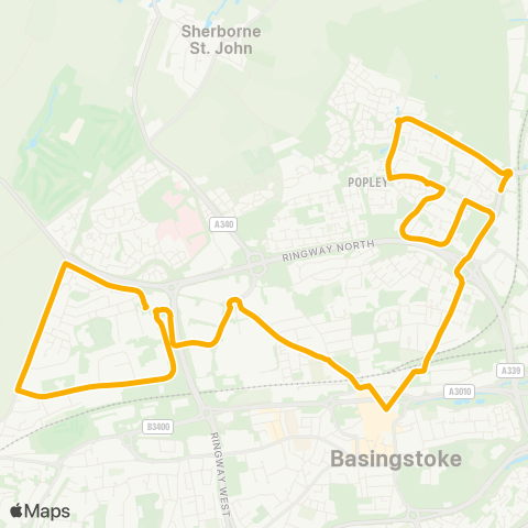 Stagecoach South  map