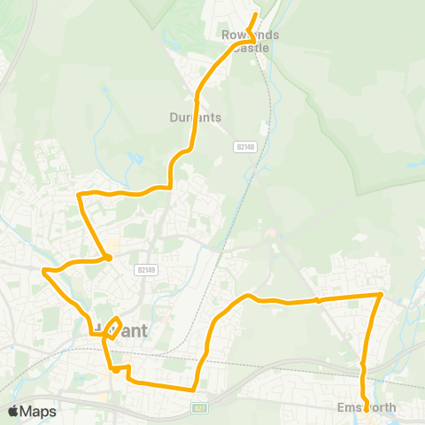 Stagecoach South  map