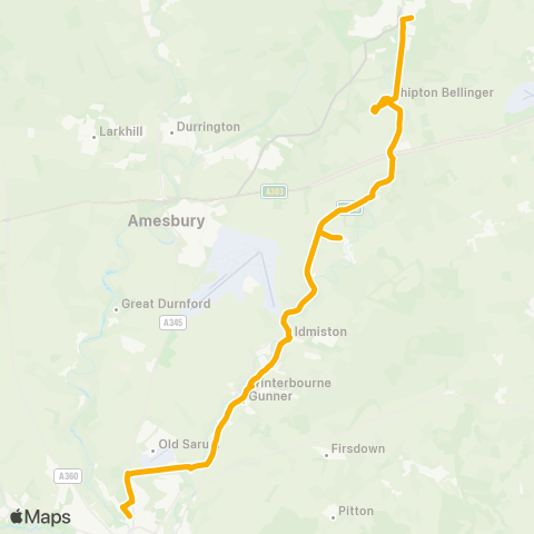 Stagecoach South  map