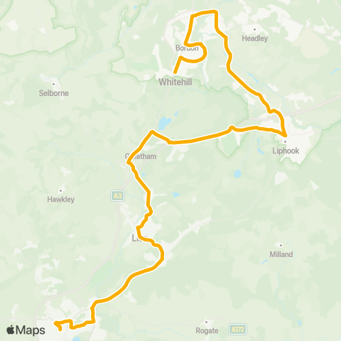 Stagecoach South  map