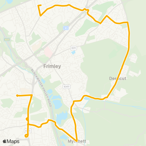 Stagecoach South  map