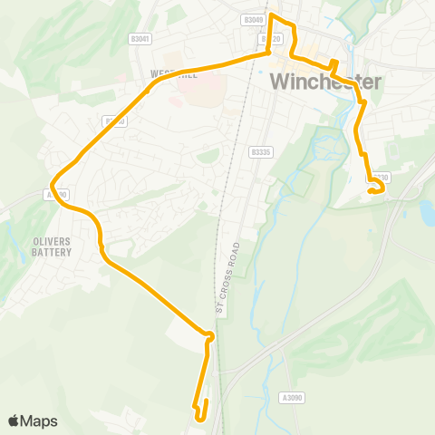 Stagecoach South  map