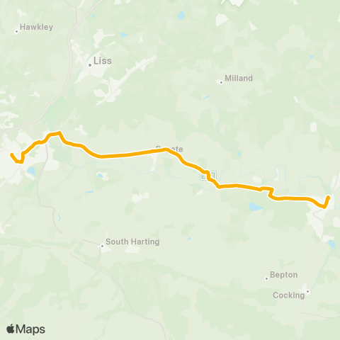 Stagecoach South  map