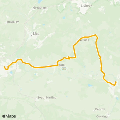 Stagecoach South  map