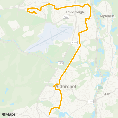 Stagecoach South  map