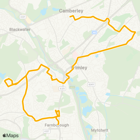 Stagecoach South  map