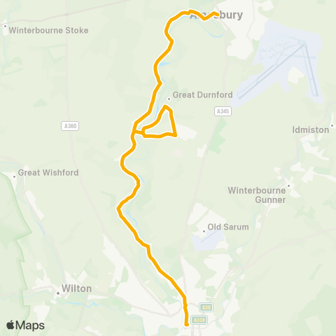 Stagecoach South  map