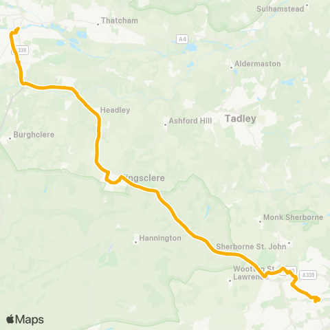 Stagecoach South  map