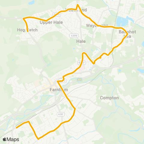 Stagecoach South  map