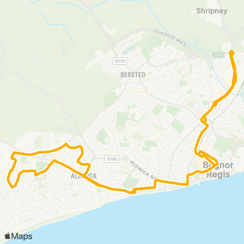 Stagecoach South  map