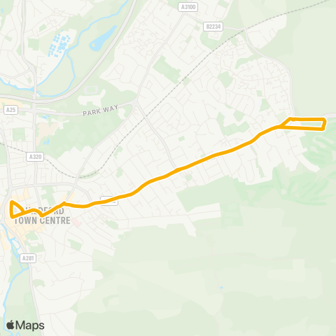 Stagecoach South  map