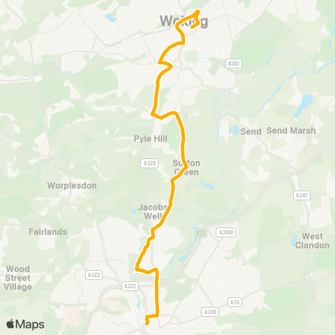 Stagecoach South  map