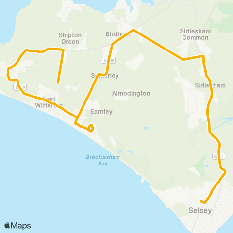 Stagecoach South  map