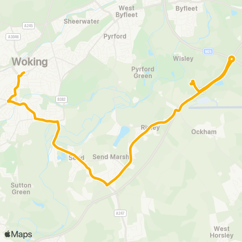 Stagecoach South  map