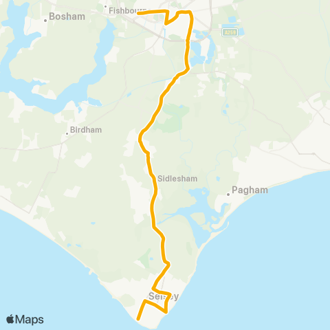 Stagecoach South  map