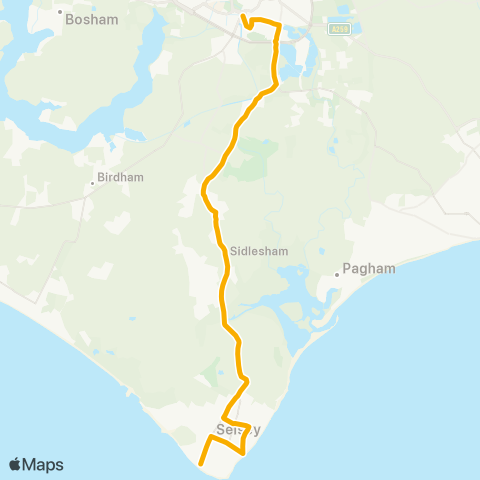 Stagecoach South  map