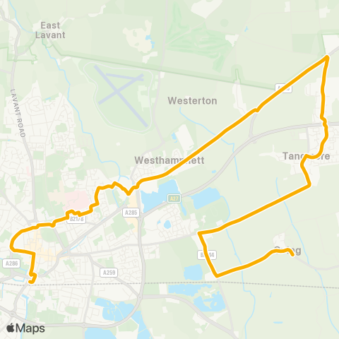 Stagecoach South  map