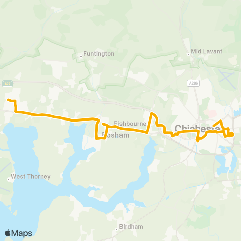 Stagecoach South  map