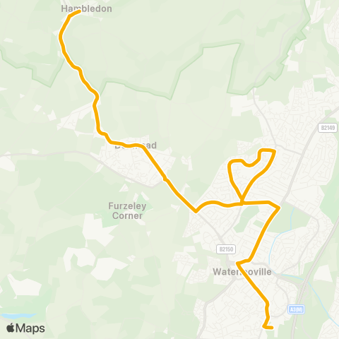 Stagecoach South  map