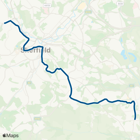 Supertram  map