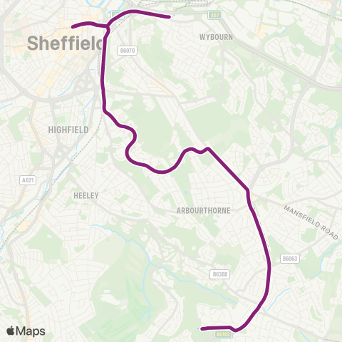 Supertram  map