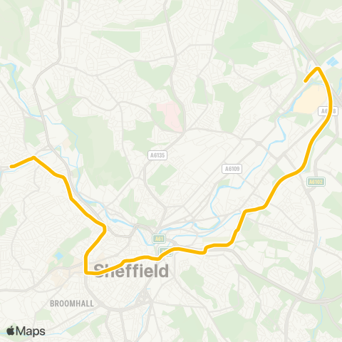 Supertram  map