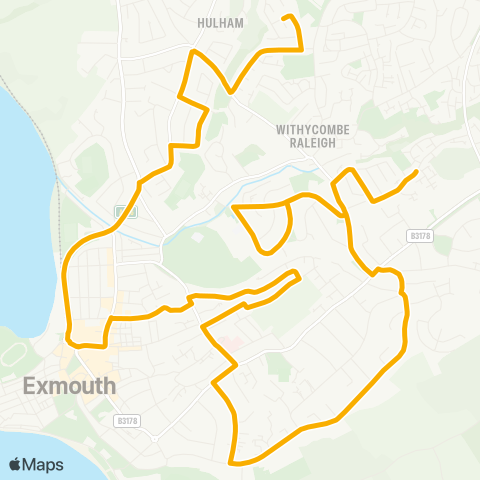 Stagecoach South West Anson Road - Heard Avenue map