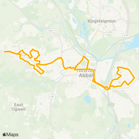 Stagecoach South West Hele Park - Hele Park map