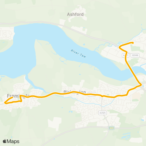 Stagecoach South West Beechfield - Community College map