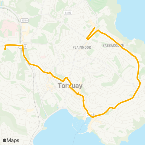 Stagecoach South West Chilcote Mem - Torquay Grammar Schools map