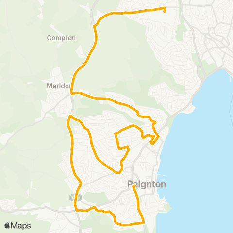 Stagecoach South West Bus Sta (Stand 7) - Torquay Grammar Schools map