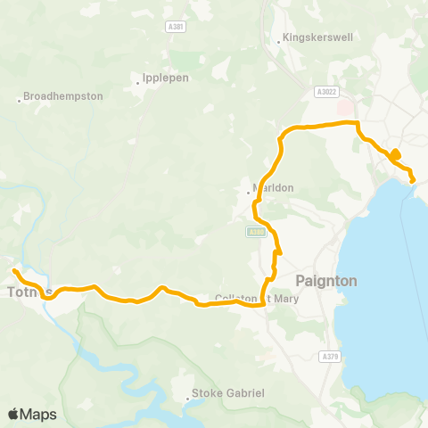 Stagecoach South West King Edward VI Sch - Torquay Grammar Schools map