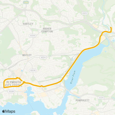 Stagecoach South West Charles St (Stop C3) - Coypool P&R map