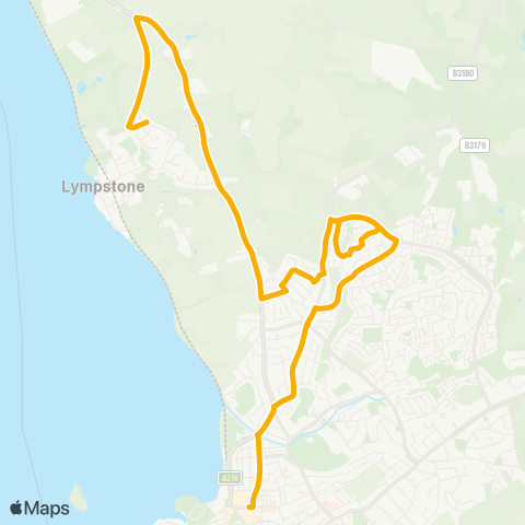 Stagecoach South West Parade (Stop B) - Byron Way map