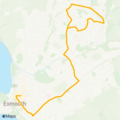 Stagecoach South West Parade (Stop A) - Parade (Stop B) map