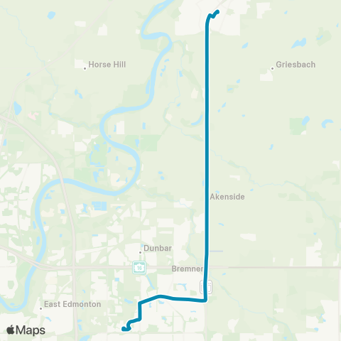 Strathcona County Transit Fort Saskatchewan map