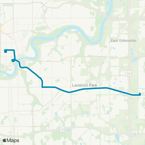 Strathcona County Transit Ordze - Downtown map