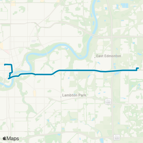 Strathcona County Transit Bethel - Downtown map