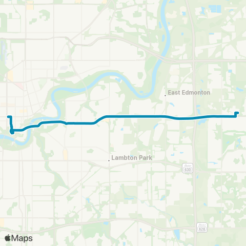 Strathcona County Transit Bethel - Government Centre map