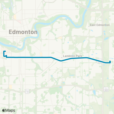 Strathcona County Transit Ordze - University of Alberta map