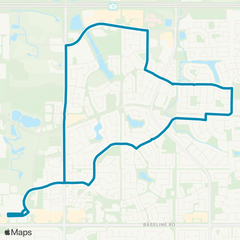 Strathcona County Transit Bethel - Emerald Hills map