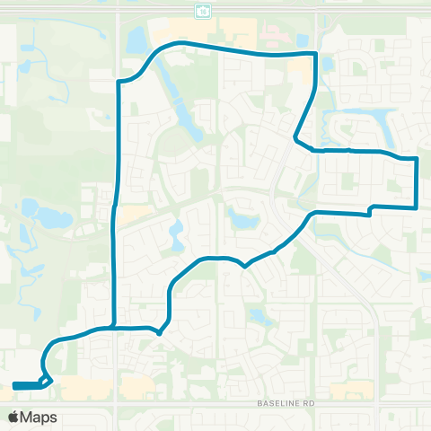 Strathcona County Transit Bethel - Emerald Hills map