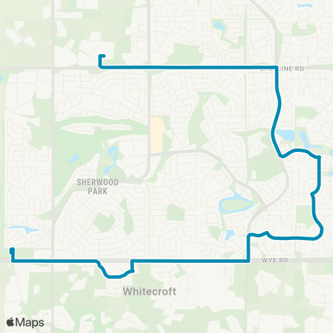 Strathcona County Transit Bethel - Ordze - Regency map