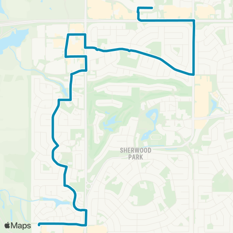 Strathcona County Transit Bethel - Ordze - Woodbridge map