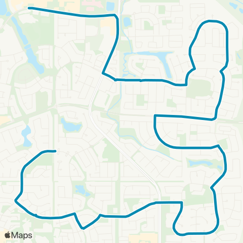 Strathcona County Transit School Special map