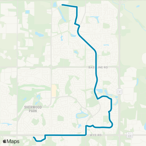 Strathcona County Transit Bethel - Regency map